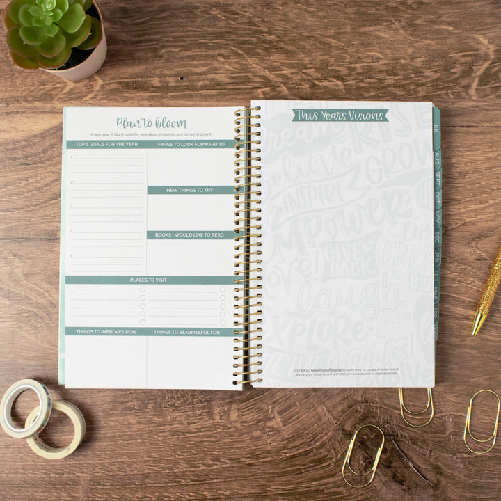 2023-24 Soft Cover Planner, 5.5" x 8.25", Daydream Believer, Pink & Blue
