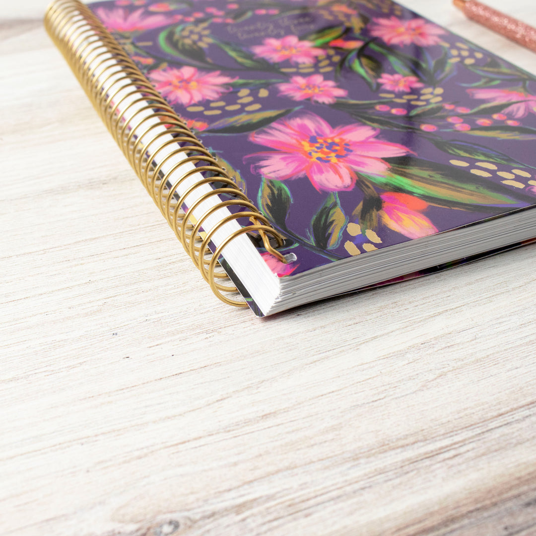 2023-24 Soft Cover Planner, 5.5" x 8.25", Fluorescent Floral