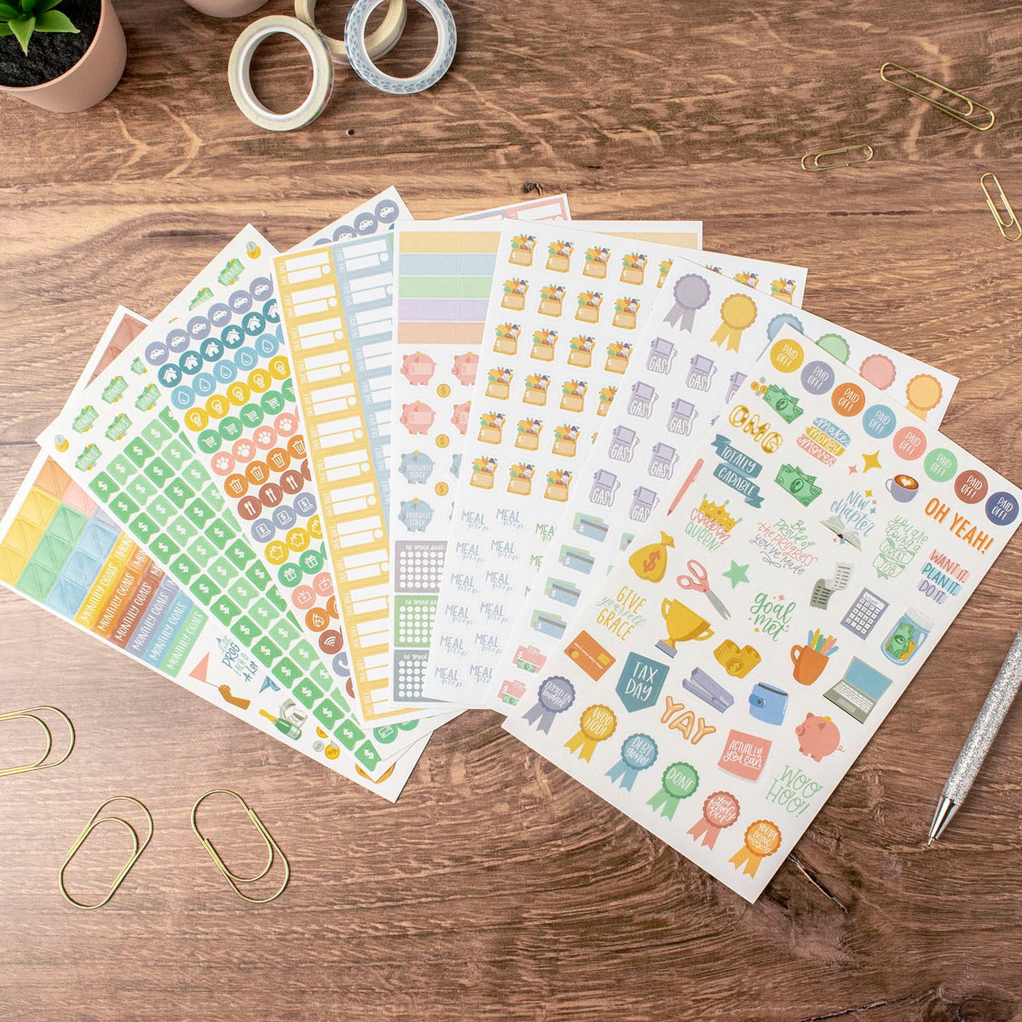 Budgeting Planner Sticker Pack by Bloom Daily Planners