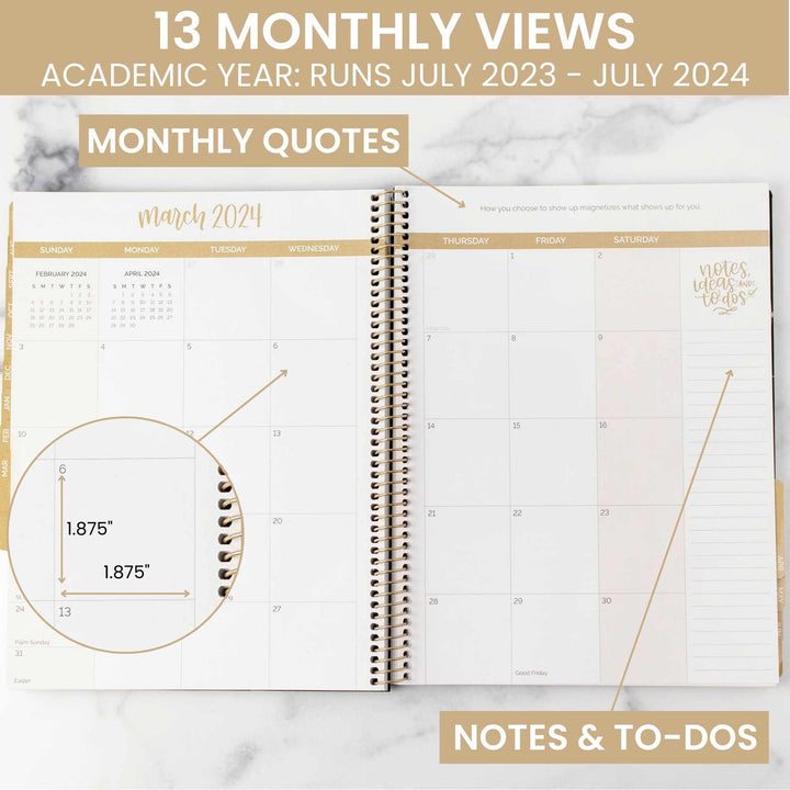 2023-24 Soft Cover Planner, 8.5" x 11", Cleerely Stated
