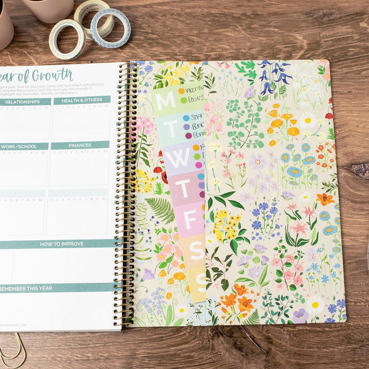 2023-24 Soft Cover Planner, 8.5" x 11", Garden Party