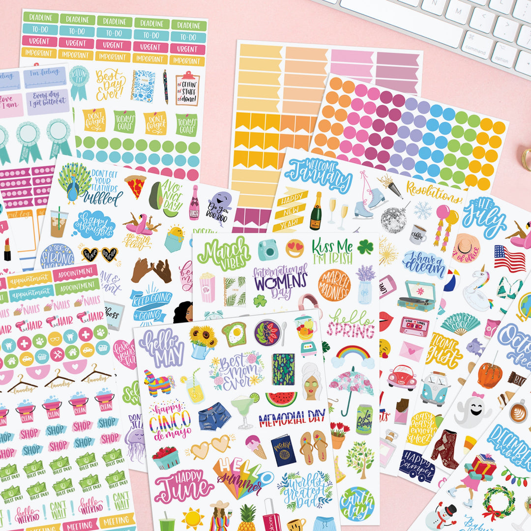 Bloom Daily Planners Sticker Sheets, Value Pack, 1,000+ Stickers, Other