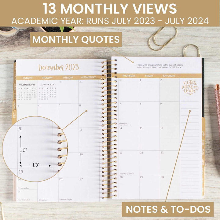 2023-24 Soft Cover Planner, 5.5" x 8.25", Cleerely Stated