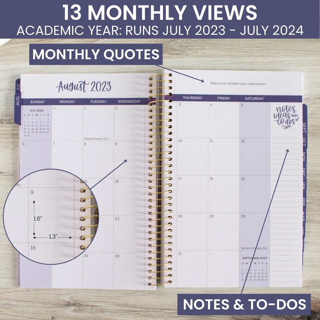 2023-24 Soft Cover Planner, 5.5" x 8.25", Good Things are Coming