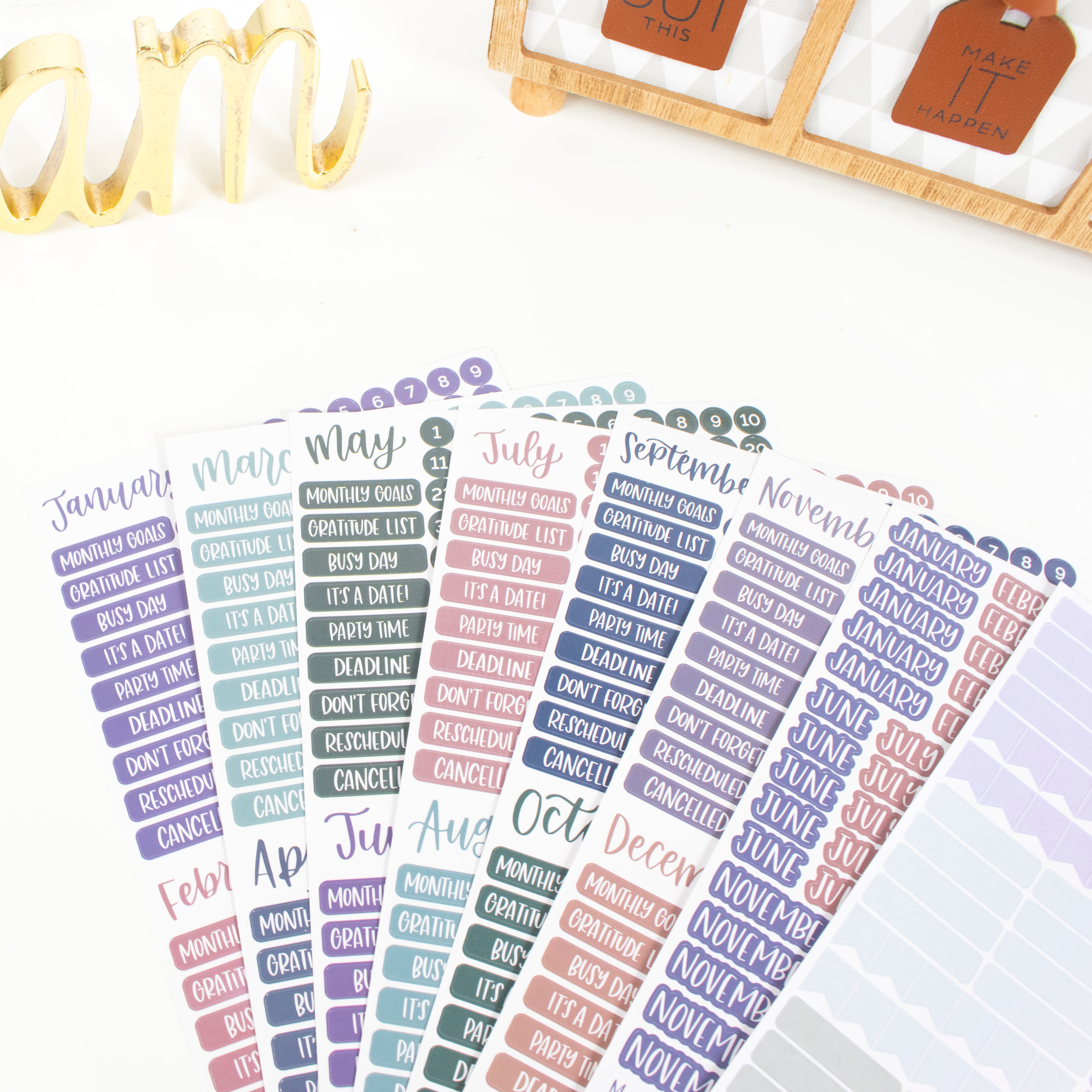 Calendar Essentials Sticker Pack by Bloom Daily Planners