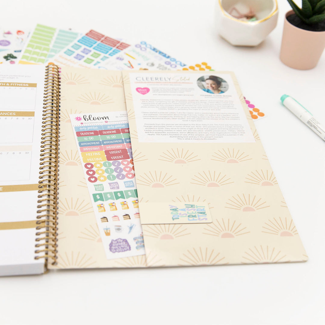 2023-24 Soft Cover Planner, 8.5" x 11", Cleerely Stated