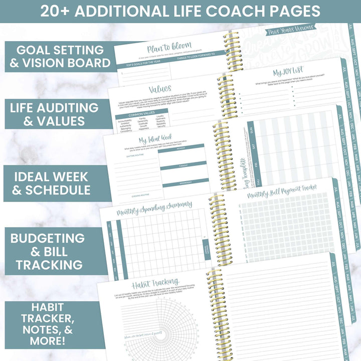 2023-24 Soft Cover Planner, 8.5" x 11", Garden Party