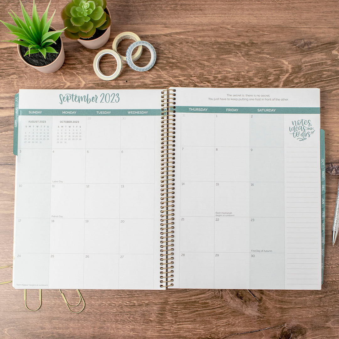 2023-24 Soft Cover Planner, 8.5" x 11", Garden Party