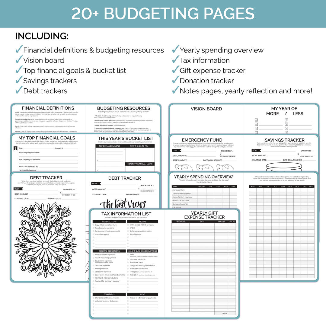 Budgeting Planner Sticker Pack by Bloom Daily Planners
