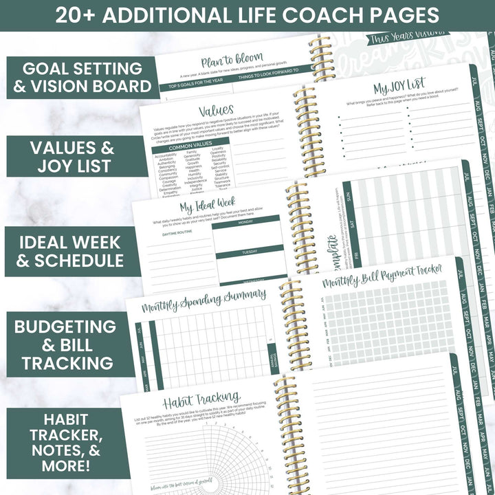 2023-24 Soft Cover Planner, 5.5" x 8.25", Fluorescent Floral