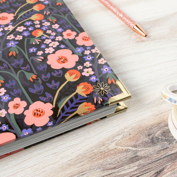 2023-24 Hard Cover Vision Planner®, 7.5" x 9", Poppy Meadow, Blue