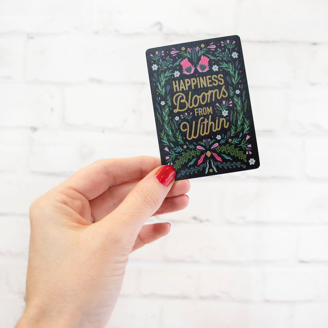 Playing Cards, Happiness Blooms From Within