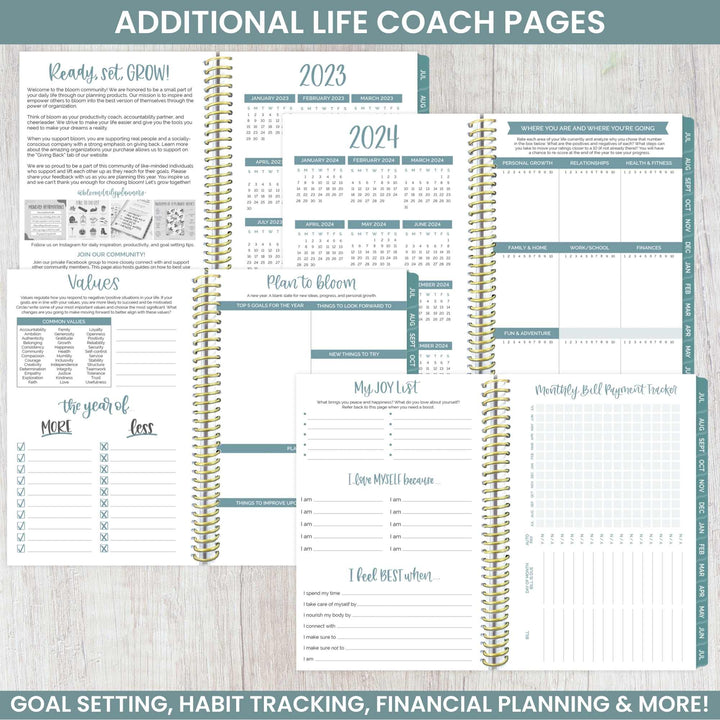 2023-24 Soft Cover Planner, 4" x 6", Daydream Believer, Pink & Blue