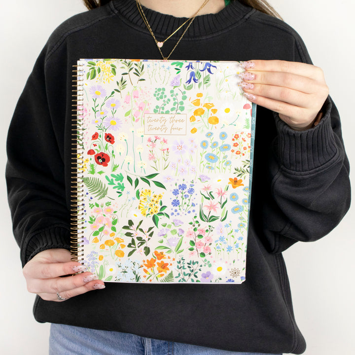 2023-24 Soft Cover Planner, 8.5" x 11", Garden Party