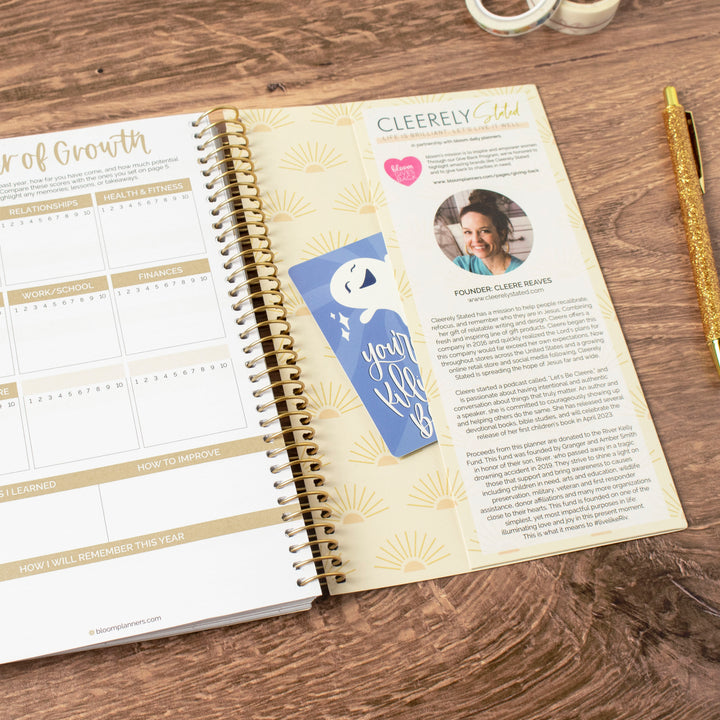2023-24 Soft Cover Planner, 5.5" x 8.25", Cleerely Stated