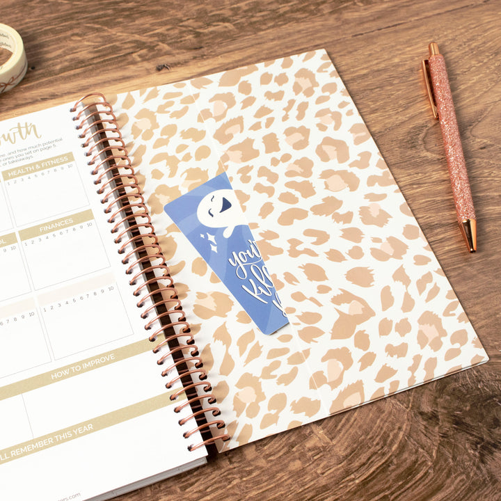 2023-24 Soft Cover Planner, 5.5" x 8.25", Tan Leopard
