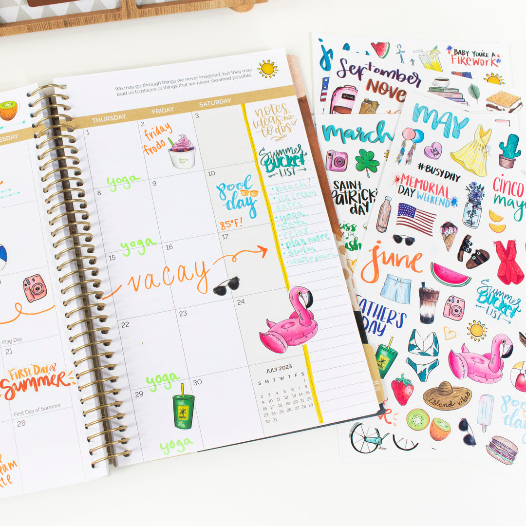 CIEMODA Holiday Seasonal Planner Stickers,Scrapbook Stickers,Vintage  Seasonal Sticker,Daily Planners,Calendar Stickers for Adults Women Girls :  Office Products