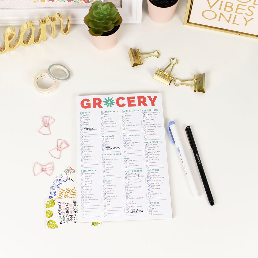bloom daily planners - Grocery List Planning Pad, 6 x 9