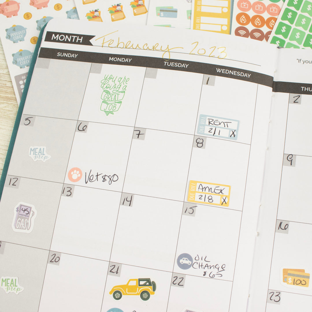 12 Month Set Minimalist Daily Planner Stickers Dot Journal Accessories  Daily Stickers Dot Journal Kit 