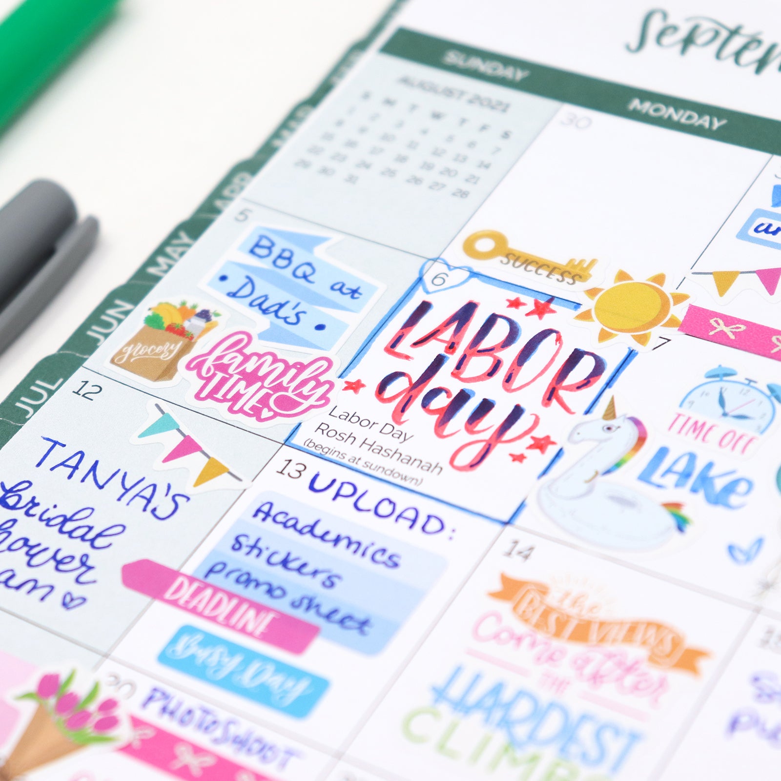 Classic　Stickers　daily　Planner　bloom　planners®