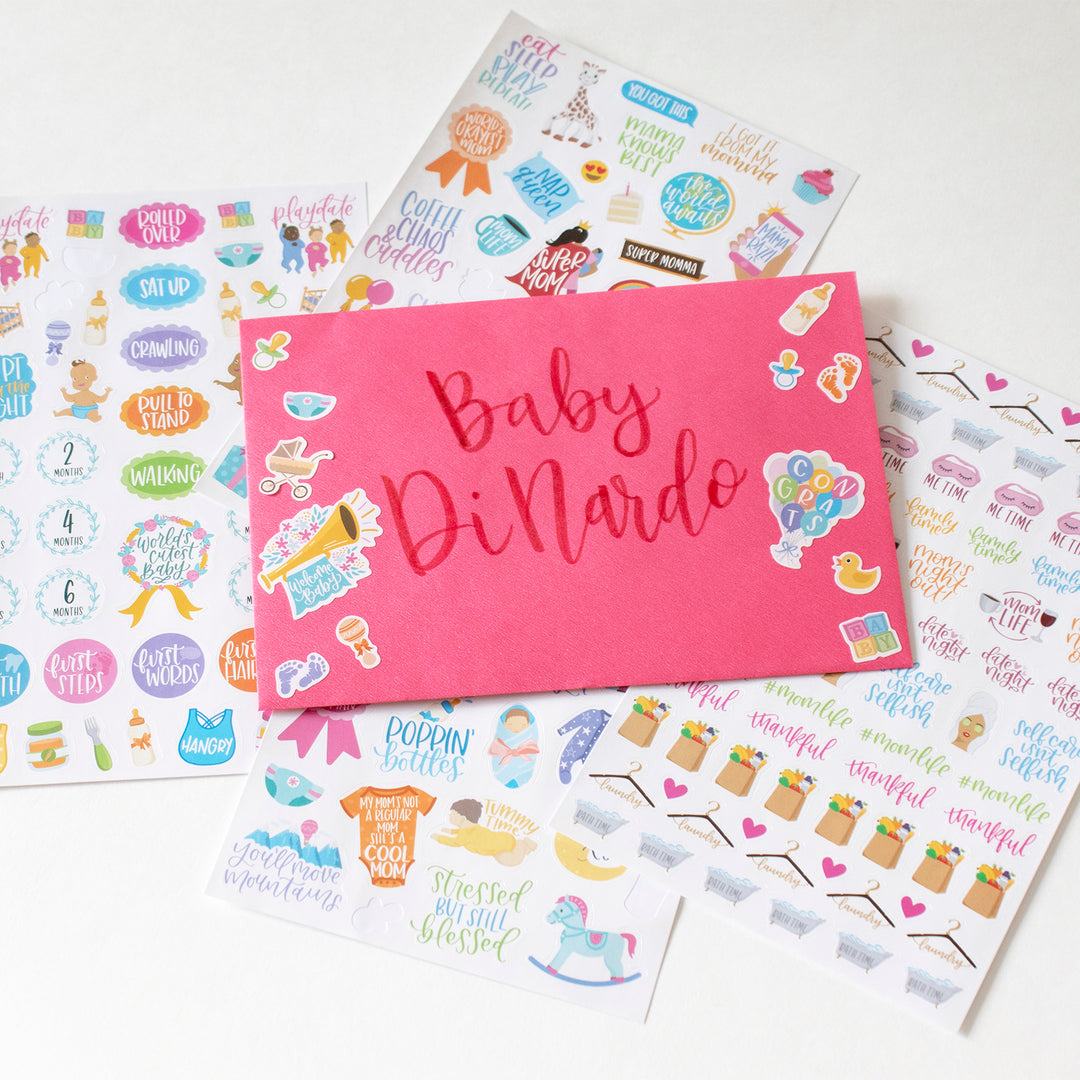 Planner Sticker Pack, Pregnancy & Baby's First Year