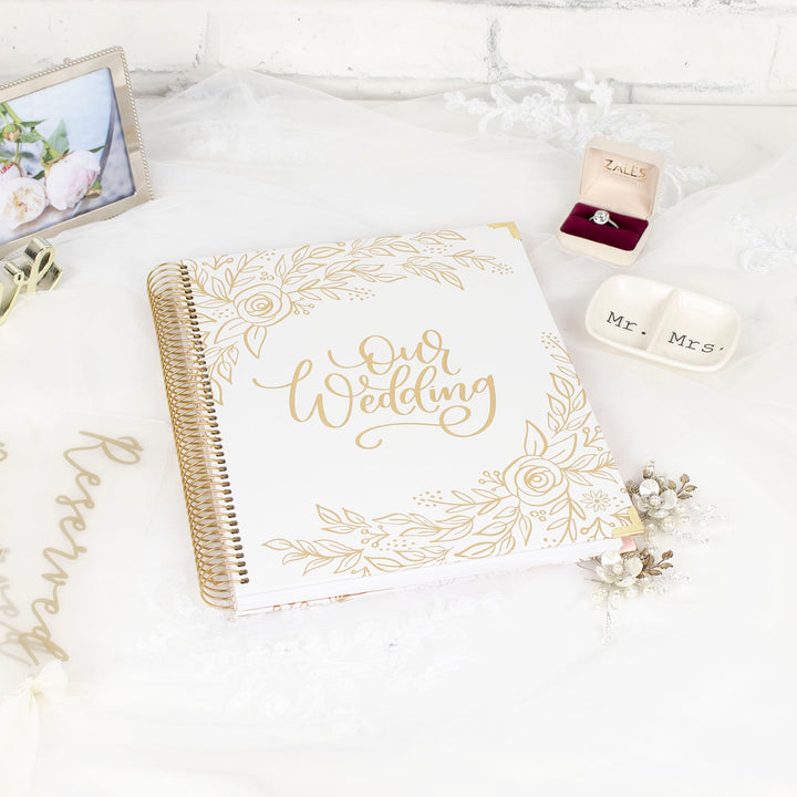 Wedding Planner & Calendar, Gold Floral