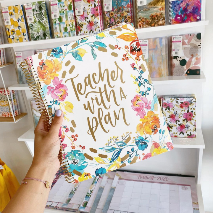 Undated Teacher Planner & Calendar, Teacher With a Plan