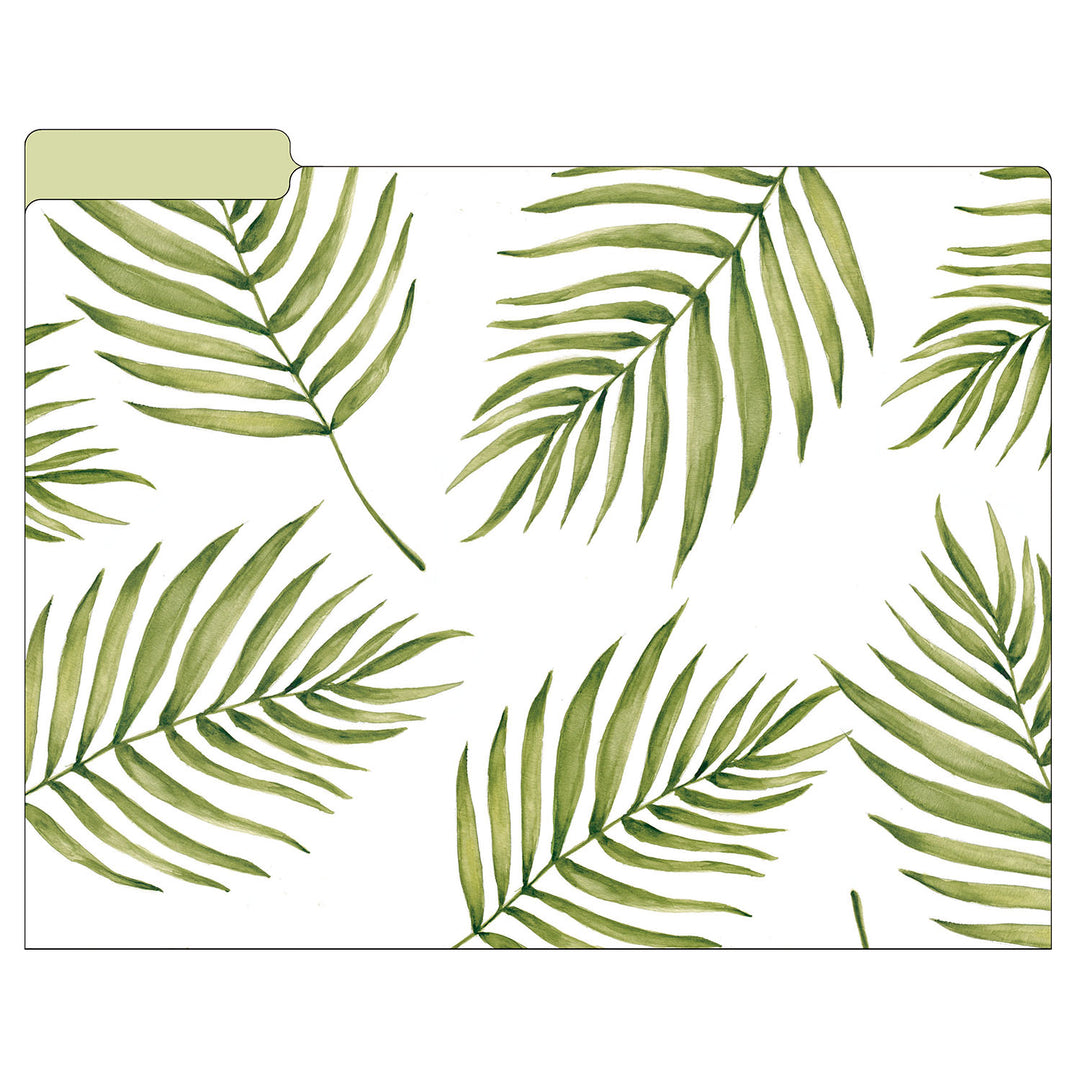 File Folder Set, Palm Leaves