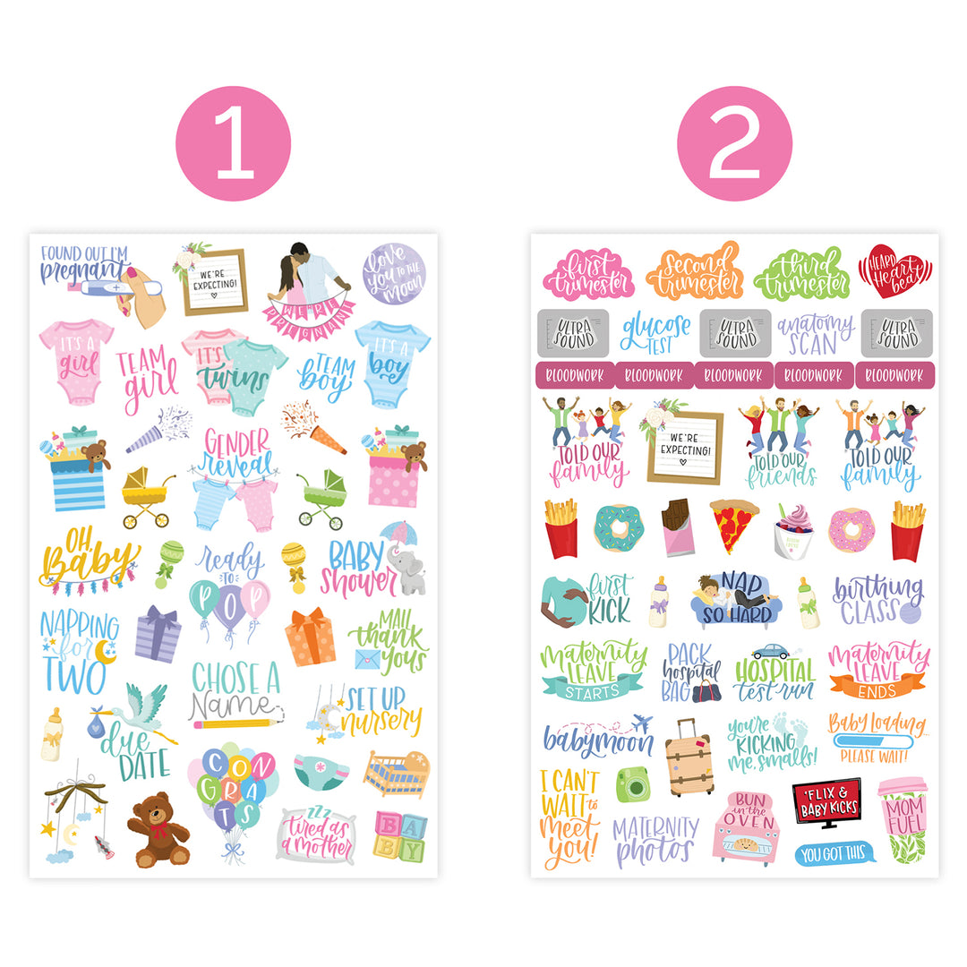 ADHD Planner Stickers for Adults, Kids, Party, Wall, Water Bottle