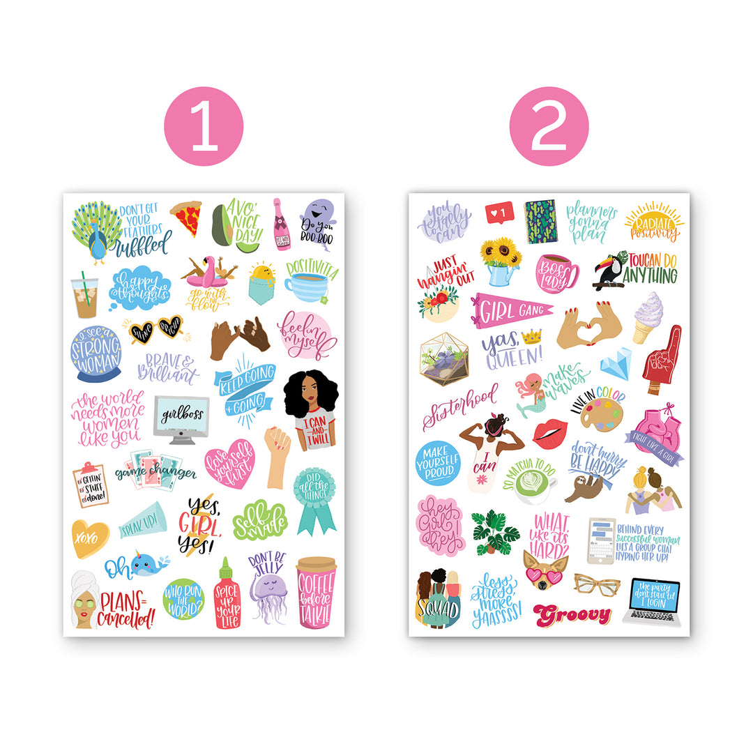 Bloom Daily Planners Sticker Sheets, Pregnancy Planner Stickers V2