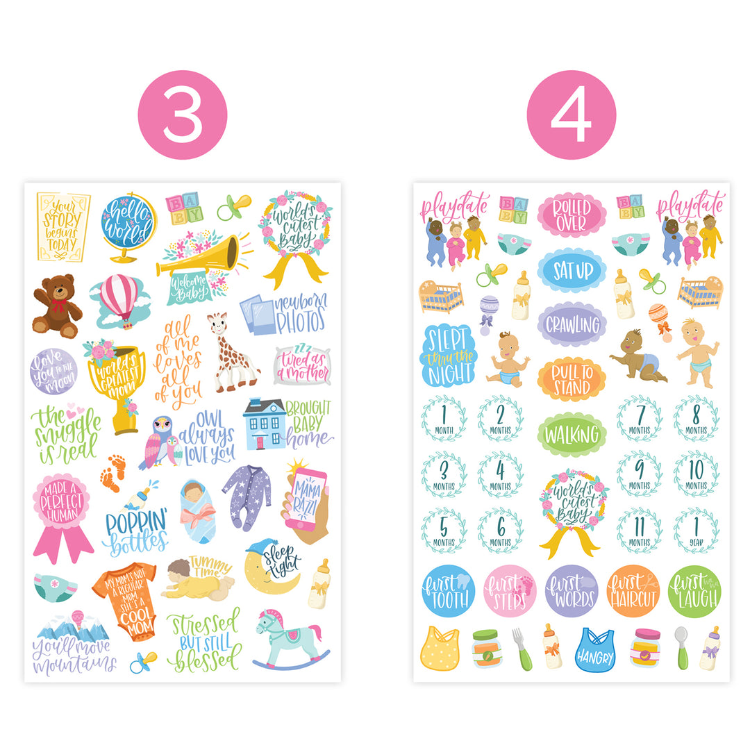 This is My Year Sticker Book 21 Sticker Sheets Illustrated Stickers Planner  Stickers Icon Stickers Fashion Doll Stickers 